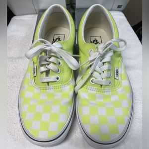 Vans Lime Checkerboards
